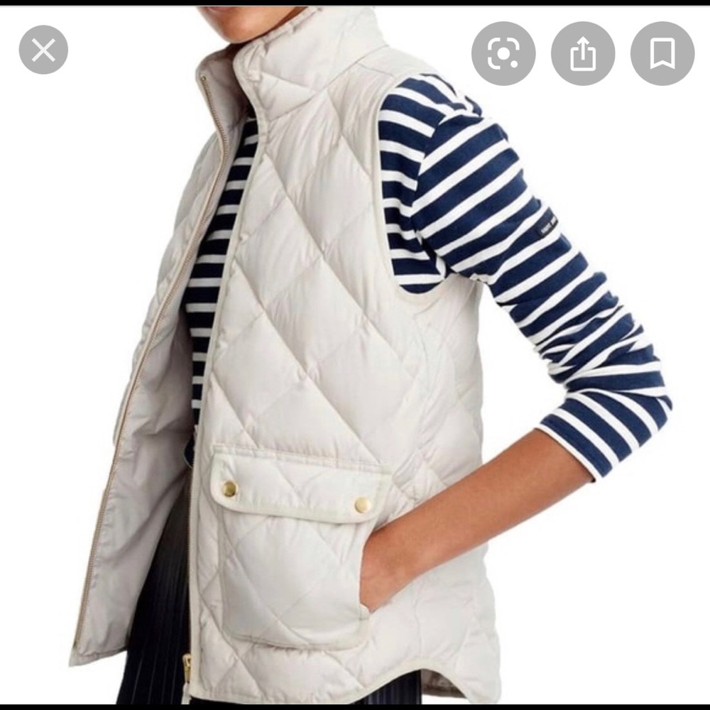J Crew White Vest